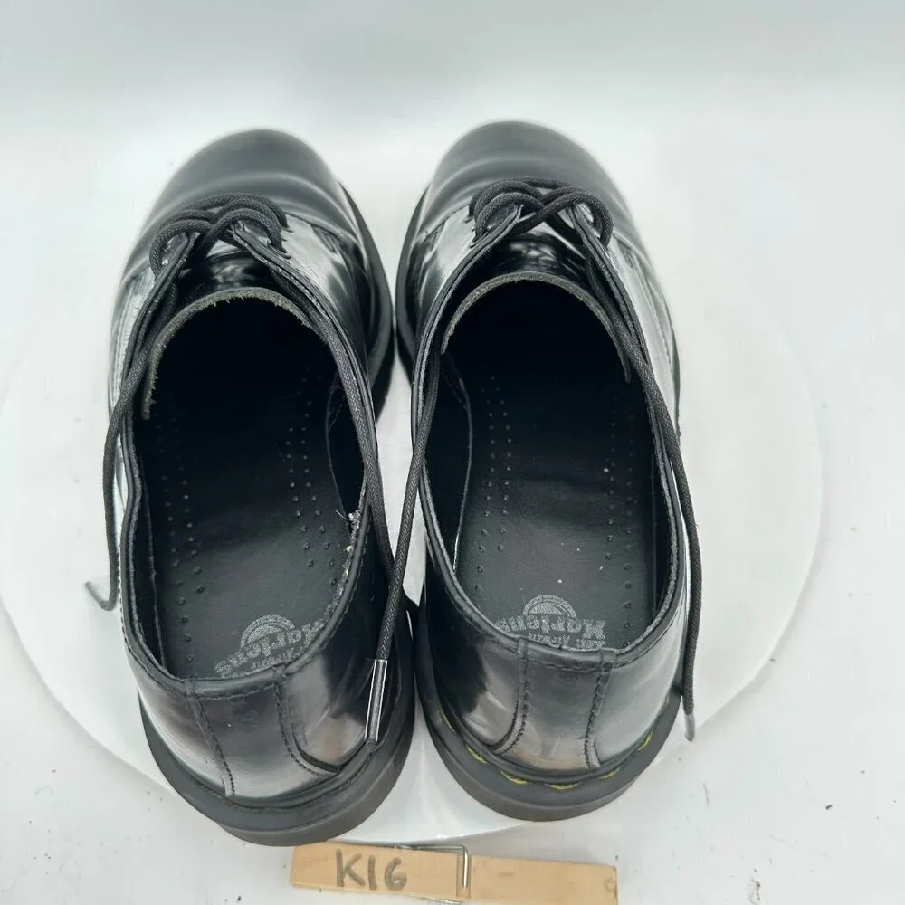 Dr Martens 1461 Women Size 9 Black Smooth Leather Platform Lace Up Derby Shoes